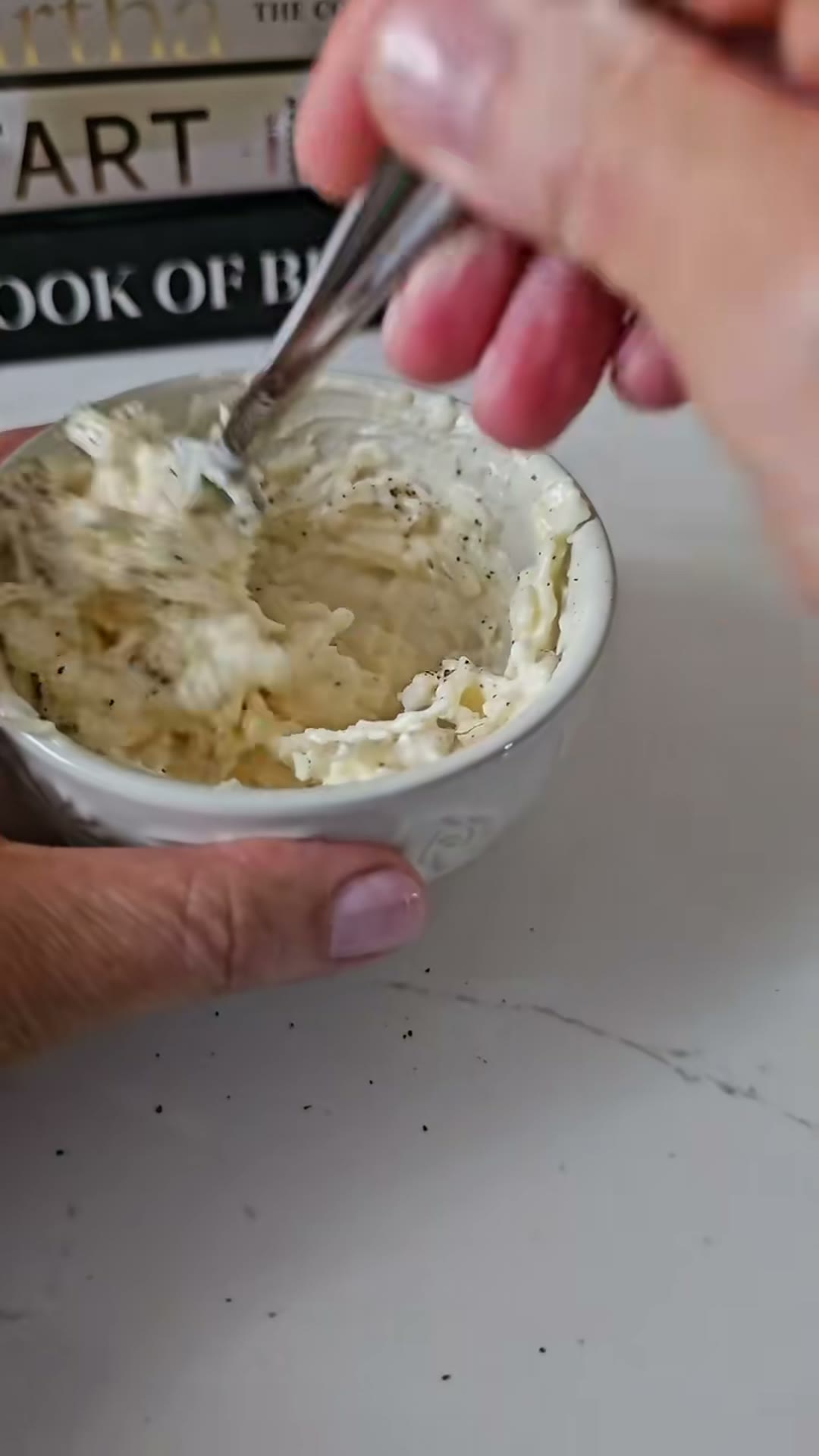 A homemade recipe in Nina's kitchen